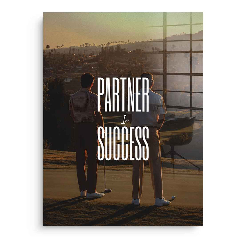 DOTCOMCANVAS Partner in Success Acrylglasbild ohne Rahmen Vorderansicht