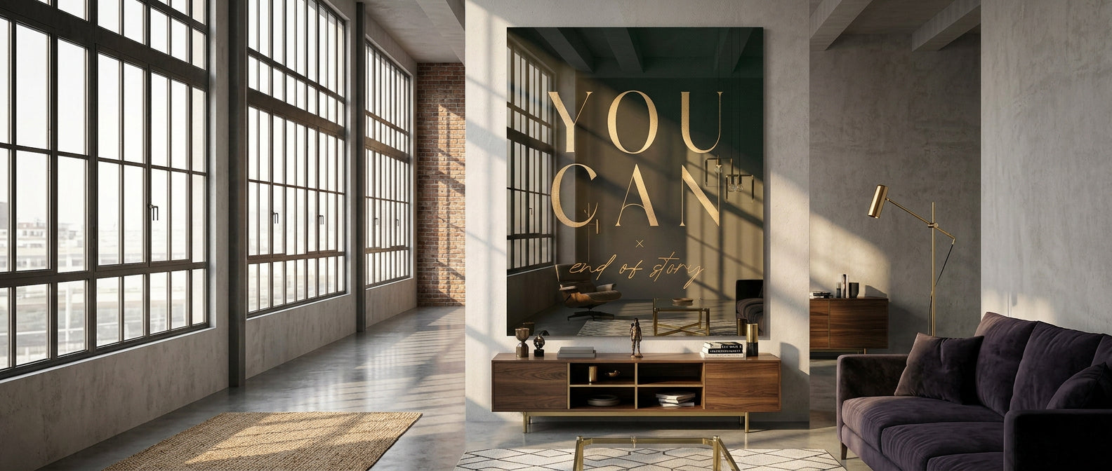 DOTCOMCANVAS YOU CAN Website Banner Acrylglasbild