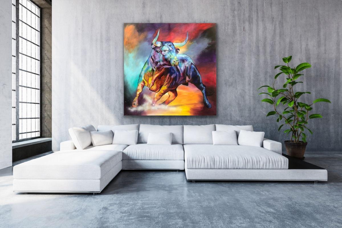 Proud Bull – Original im Raum