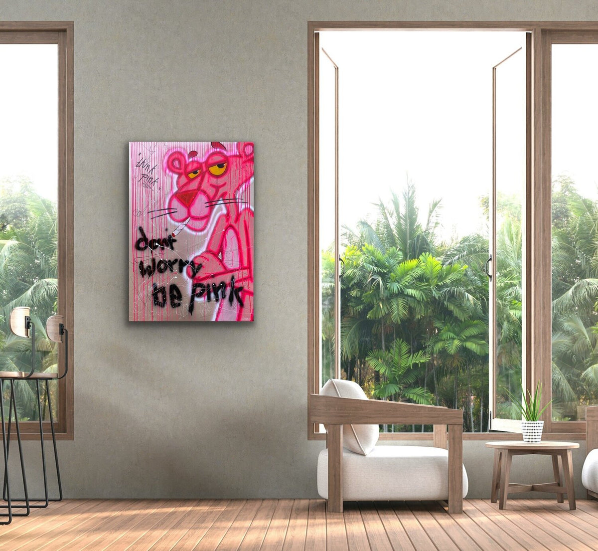 Dont Worry Be Pink Original – Detail