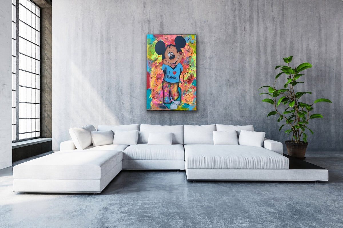 Mickey Loves Minni Original – Detail