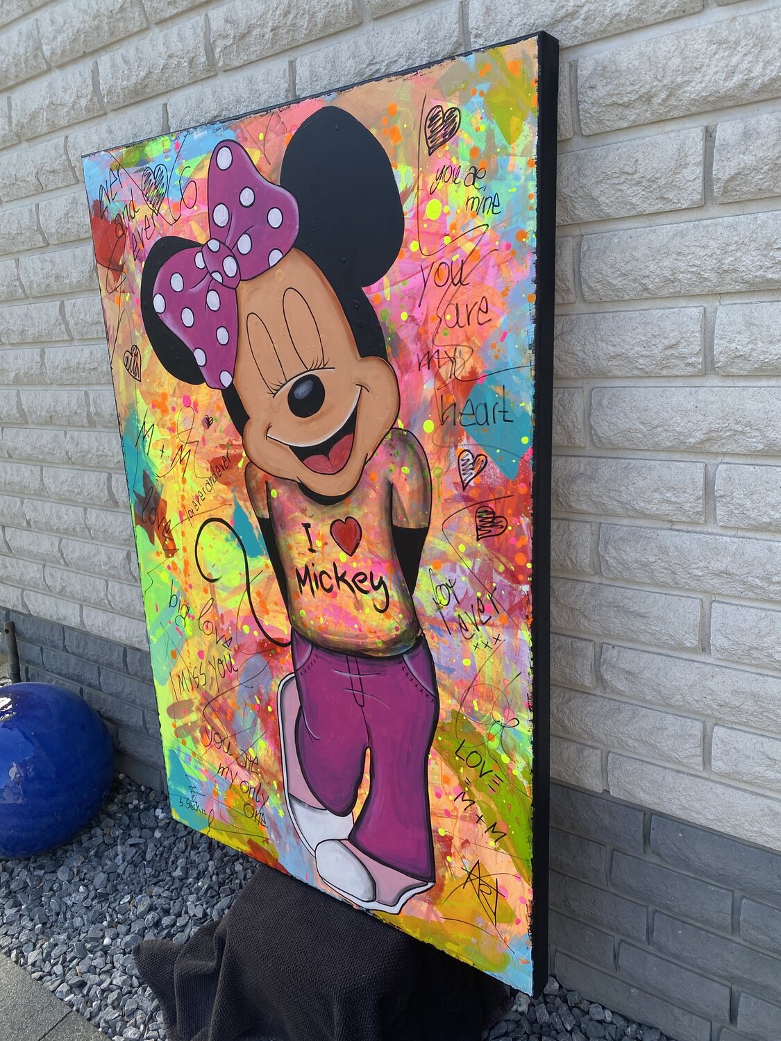 Minni Loves Mickey Original – Detail