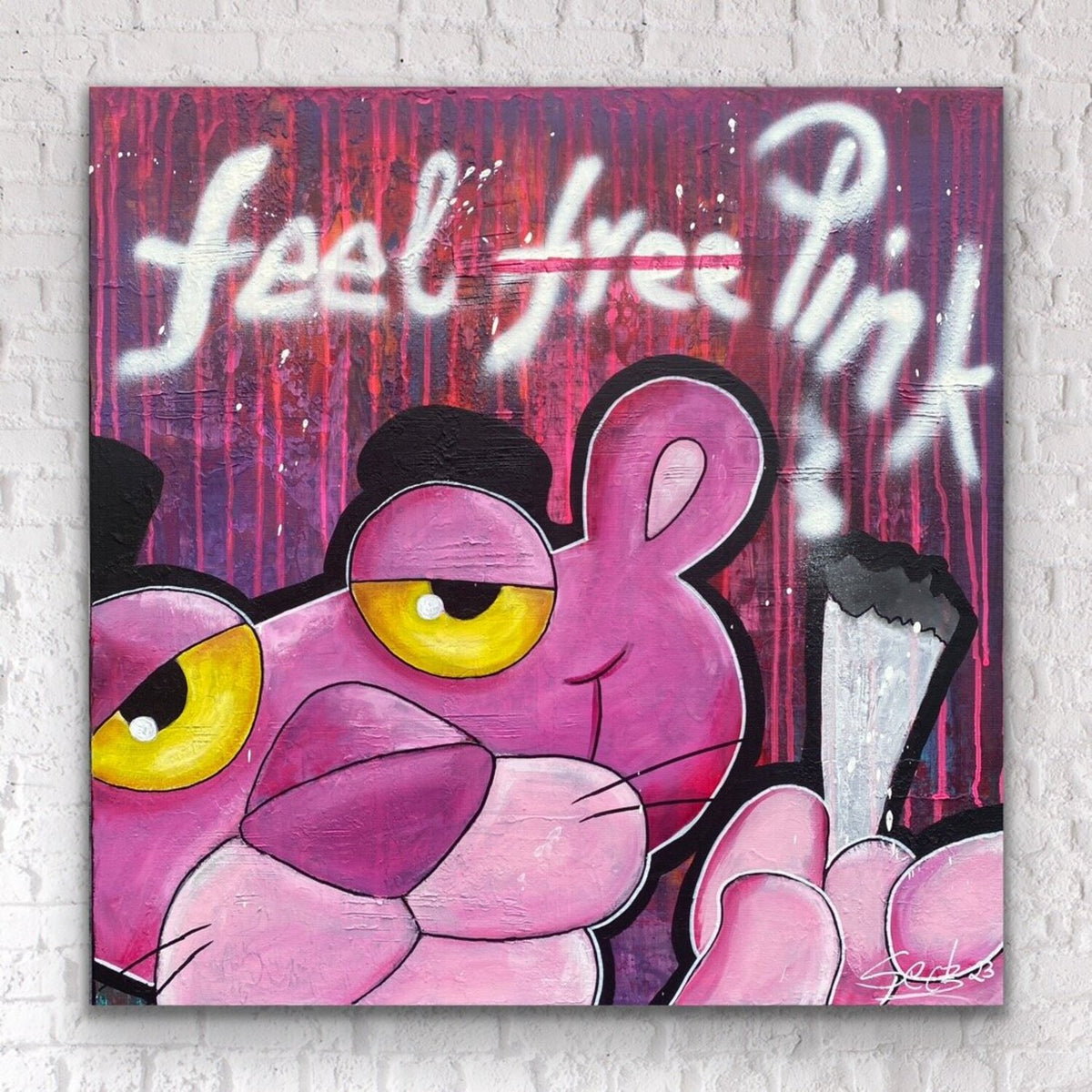 Feel Pink – Original, Detailansicht