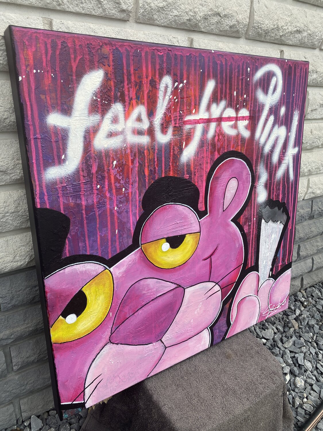 Feel Pink – Original, Detailansicht