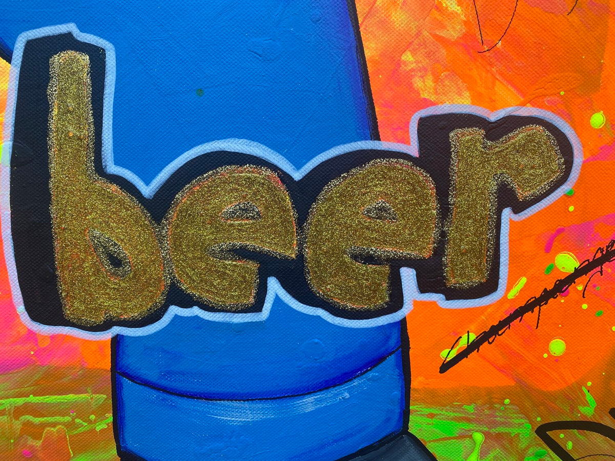 Save Water Drink Beer – Original, Detailansicht