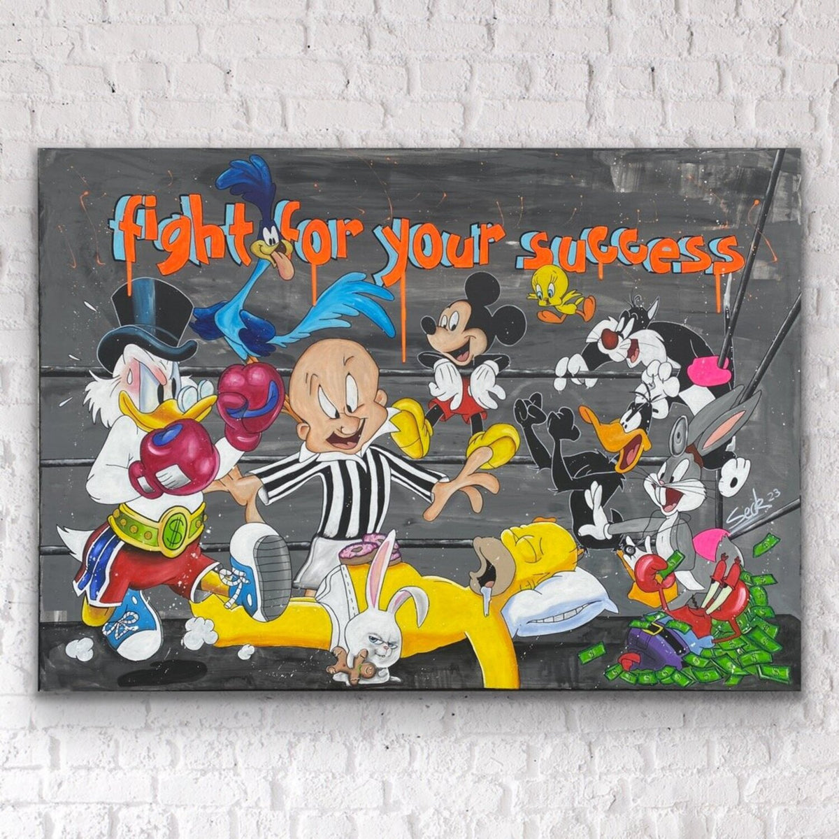 Fight for your success – Original, Detailansicht