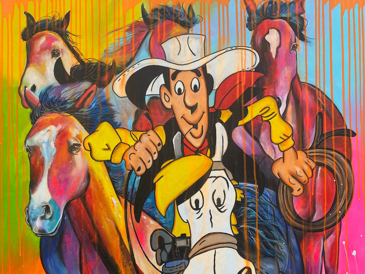 Wild and Lucky – Original, Detailansicht