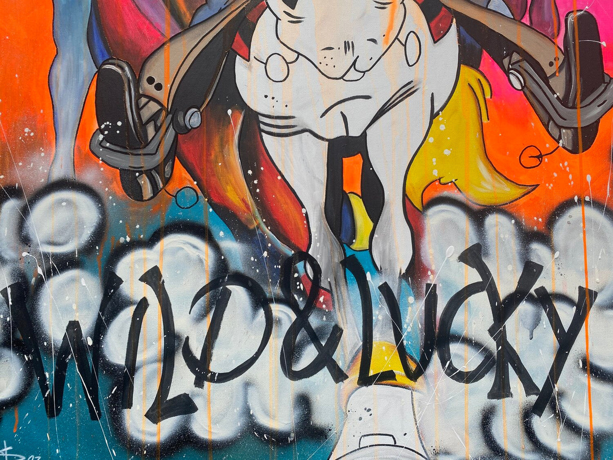 Wild and Lucky – Original, Detailansicht
