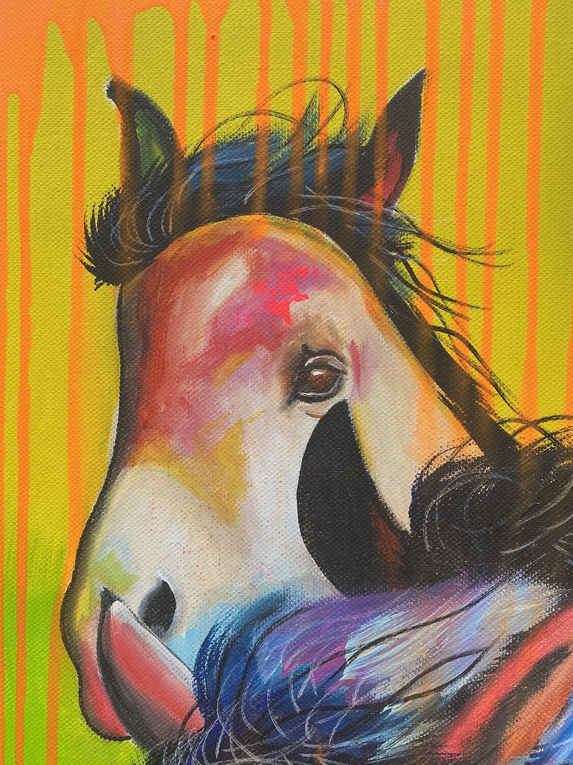 Wild and Lucky – Original, Detailansicht