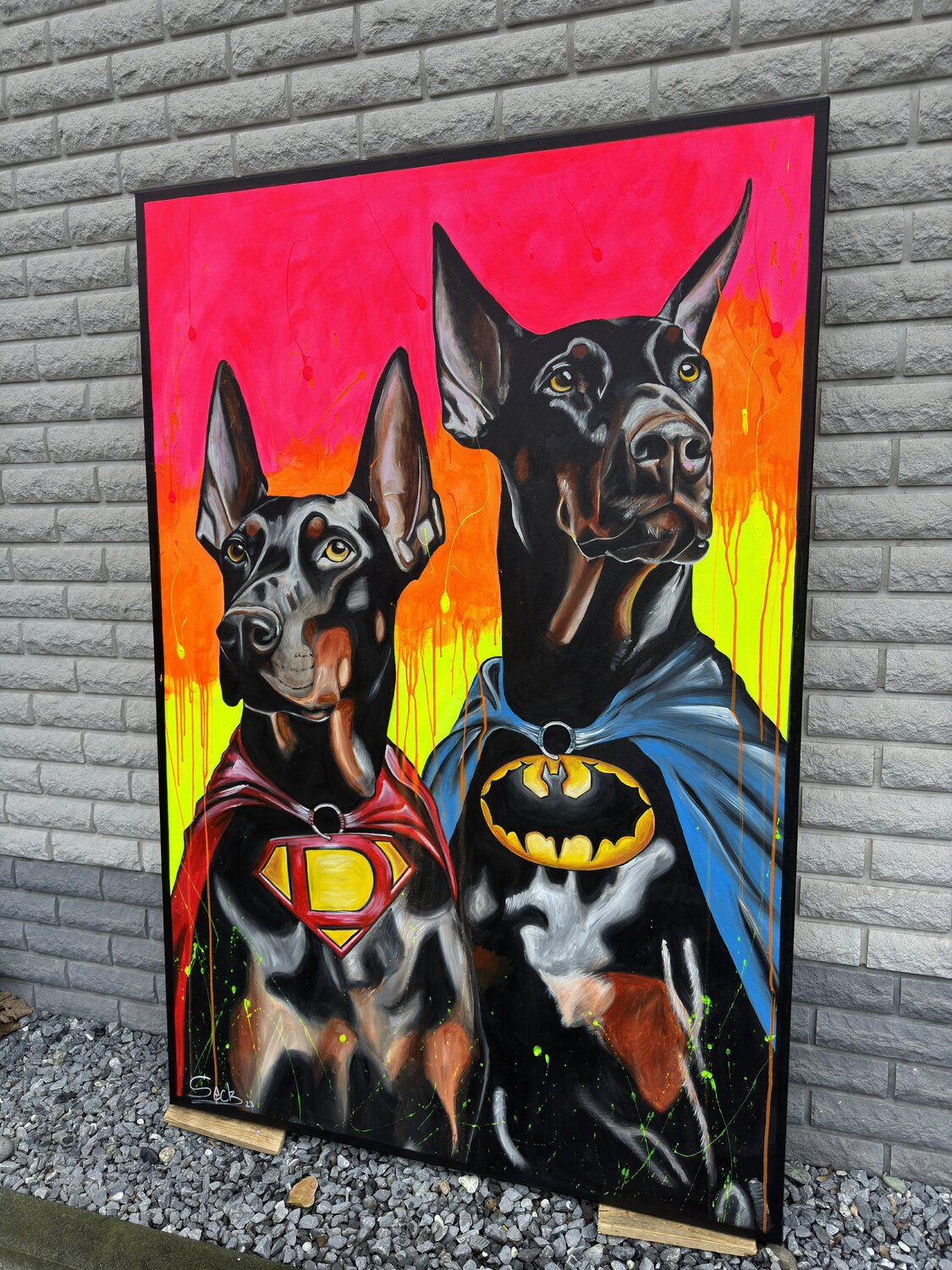 Hero Dogs – Original, Detailansicht