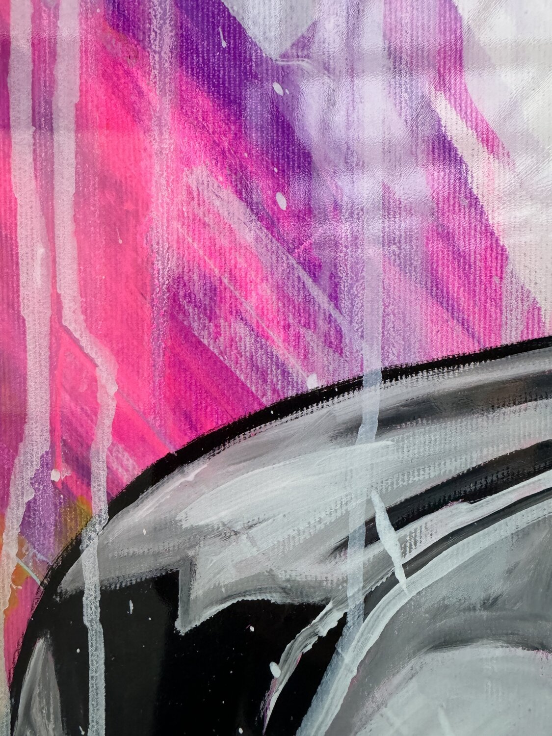 Pink Frozen – Original, Detailansicht