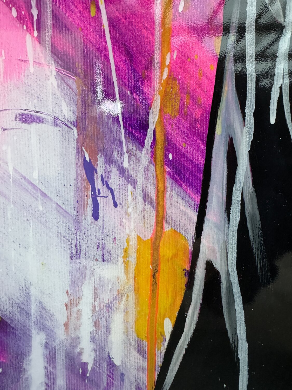 Pink Frozen – Original, Detailansicht