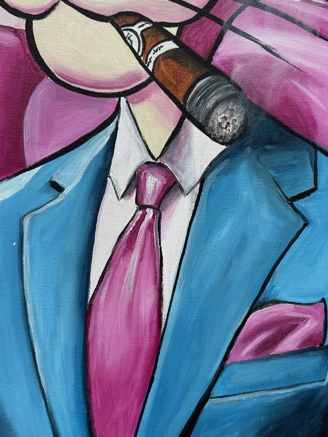 Paulchen first – Original, Detailansicht