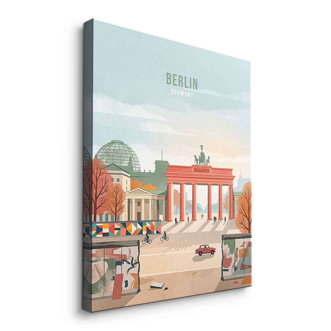 DOTCOMCANVAS Berlin Leinwandbild Echtheitszertifikat
