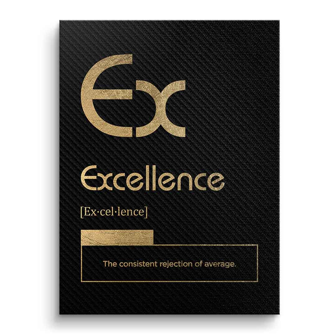 DOTCOMCANVAS® Excellence (Ex) Leinwandbild Version Schwarz – Vorderansicht Ohne Rahmen