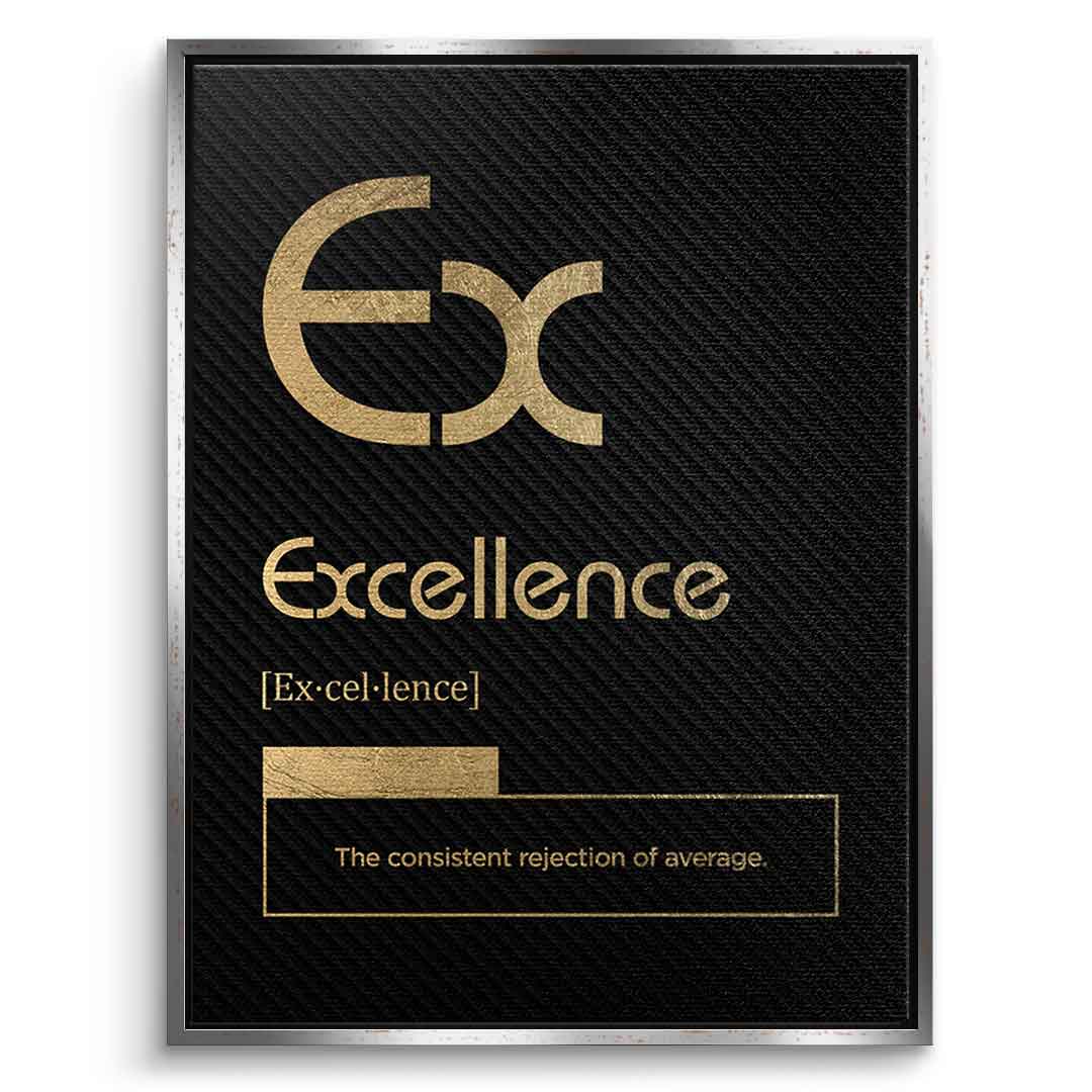 DOTCOMCANVAS® Excellence (Ex) Leinwandbild Version Schwarz – Vorderansicht Schwarzer Rahmen