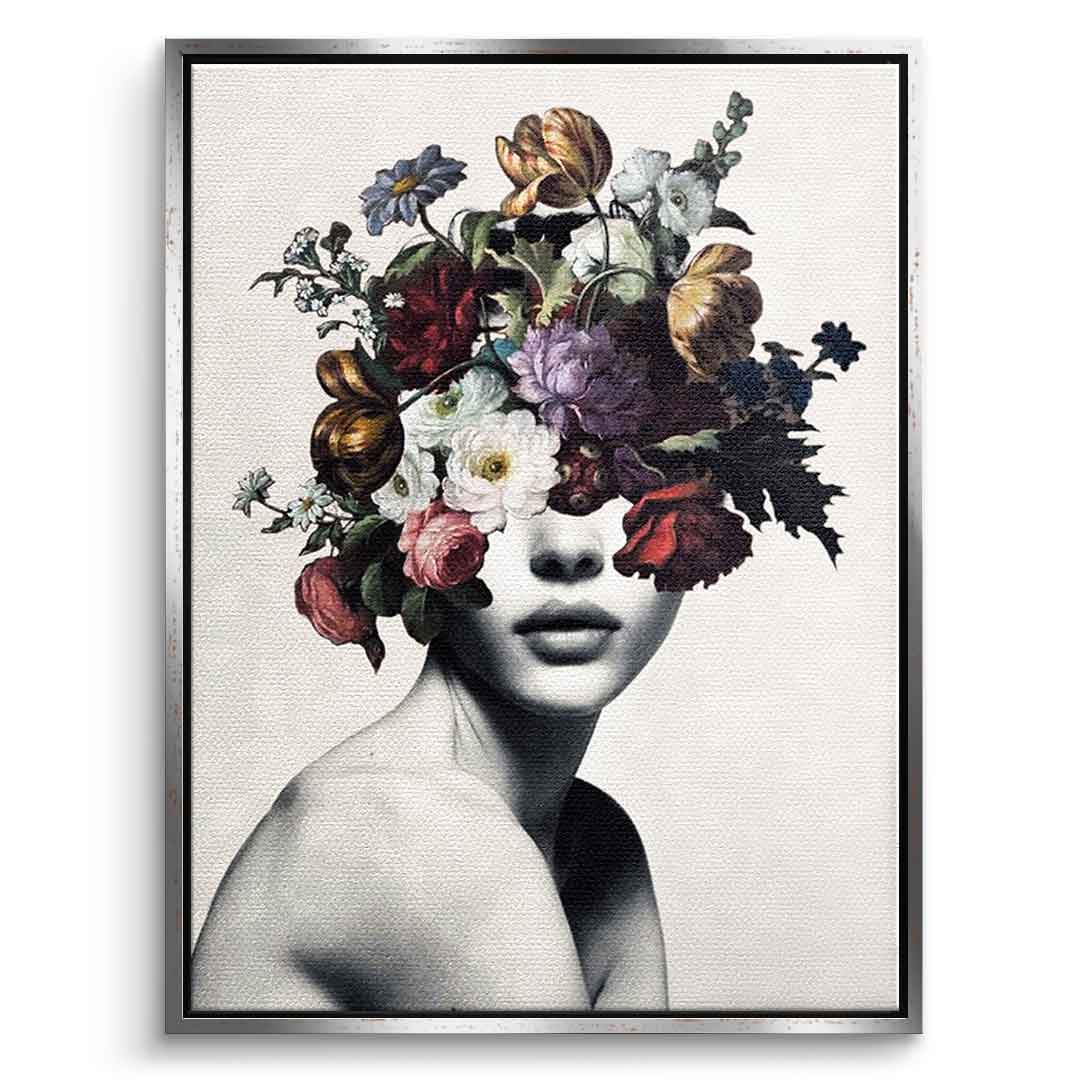 DOTCOMCANVAS® Elegance 101 Leinwandbild – Vorderansicht schwarzer Rahmen