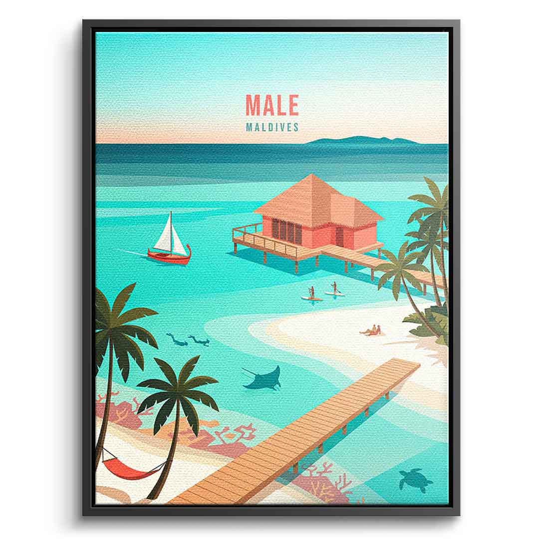 Male Leinwandbild 4