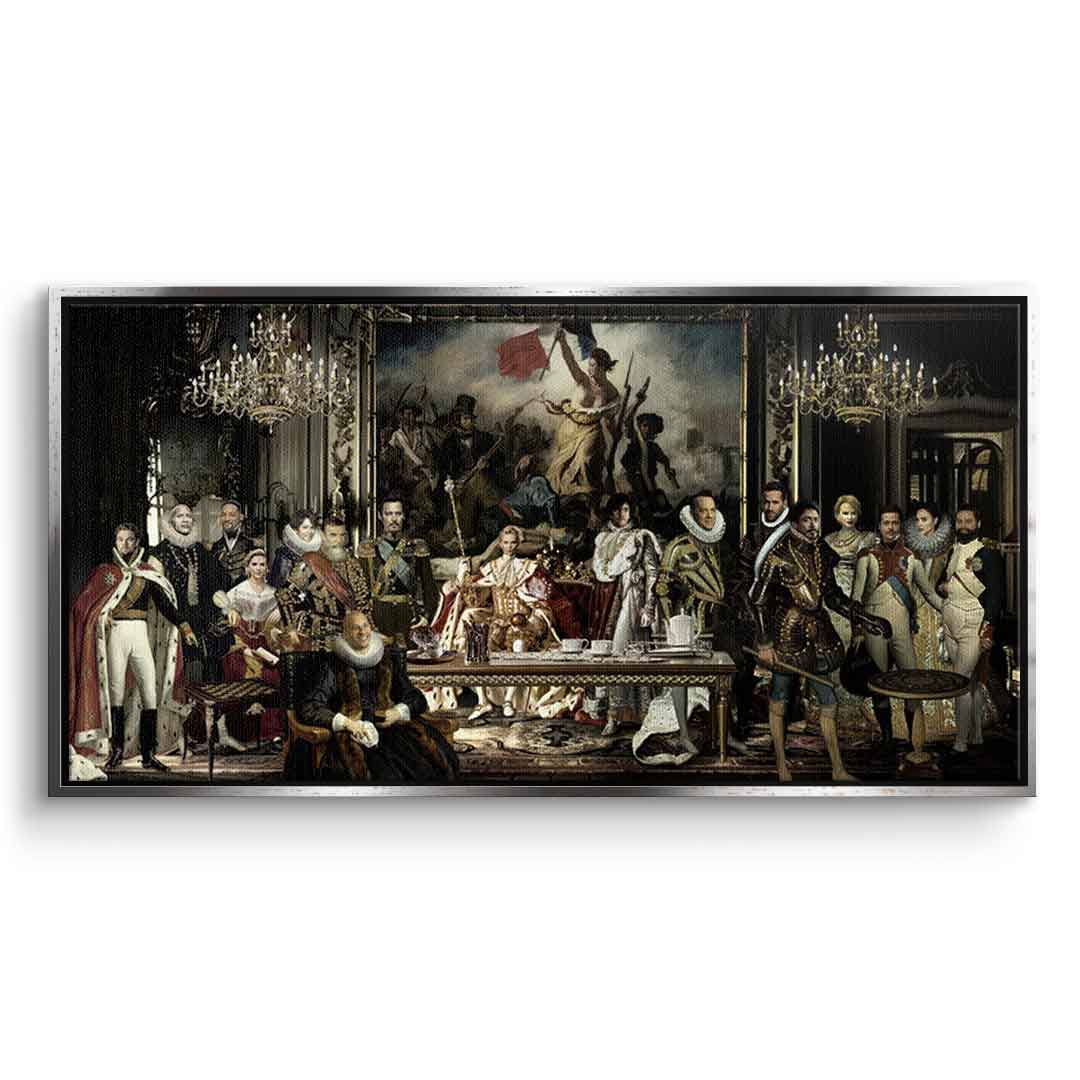 Leinwand Front goldener Rahmen