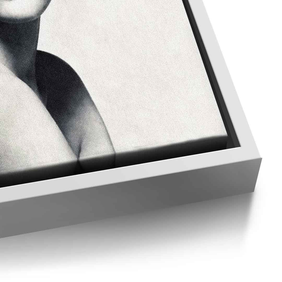DOTCOMCANVAS® Elegance 101 Leinwandbild – Detailansicht weißer Rahmen