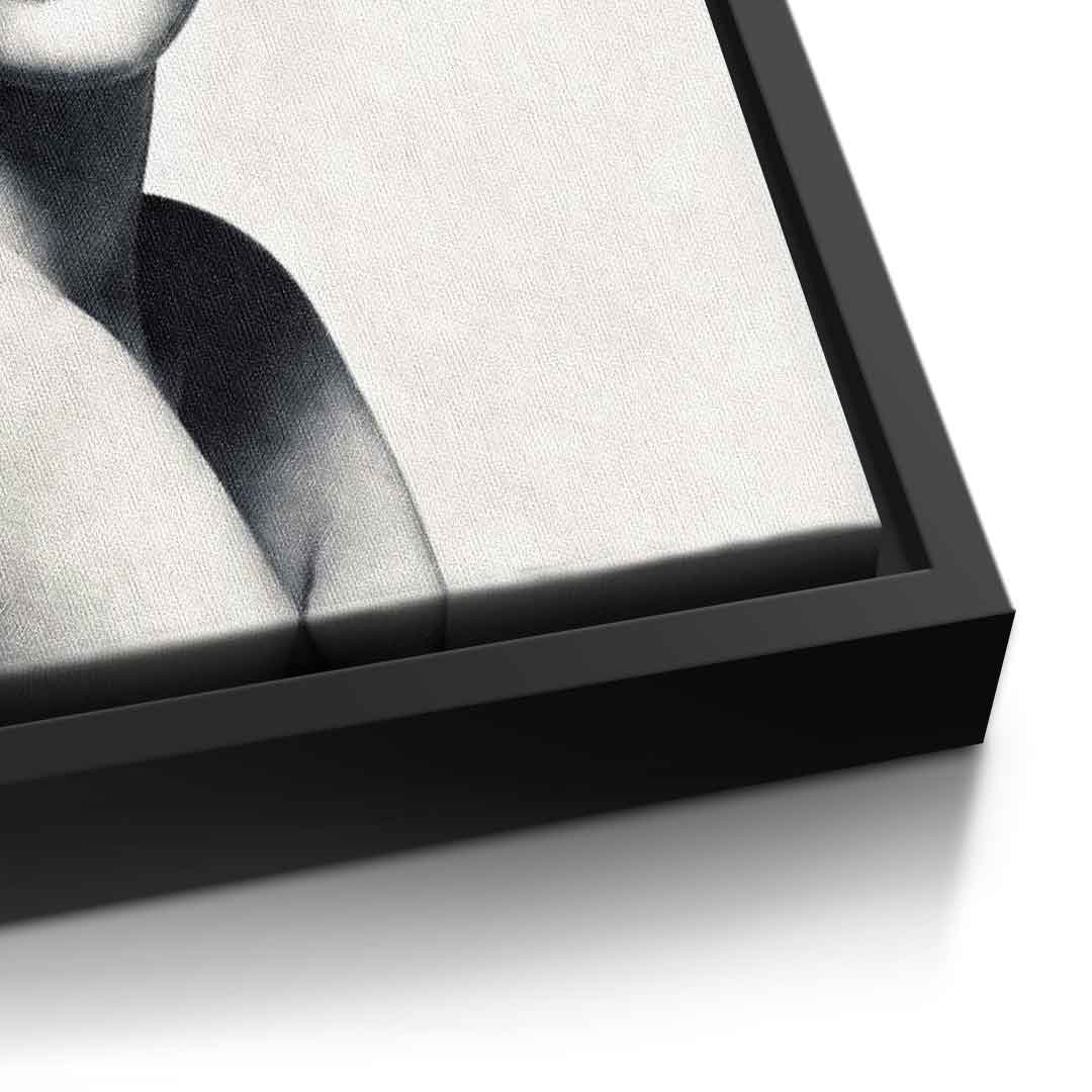 DOTCOMCANVAS® Elegance 101 Leinwandbild – Detailansicht schwarzer Rahmen