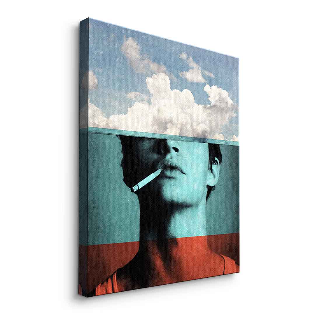 DOTCOMCANVAS® Four layers Leinwandbild – Seitenansicht ohne Rahmen