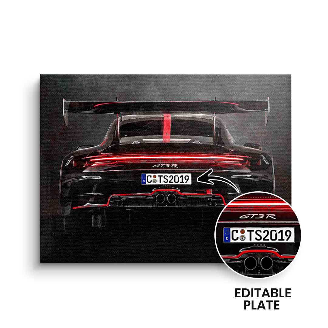 Porsche Backside - personalisierbar