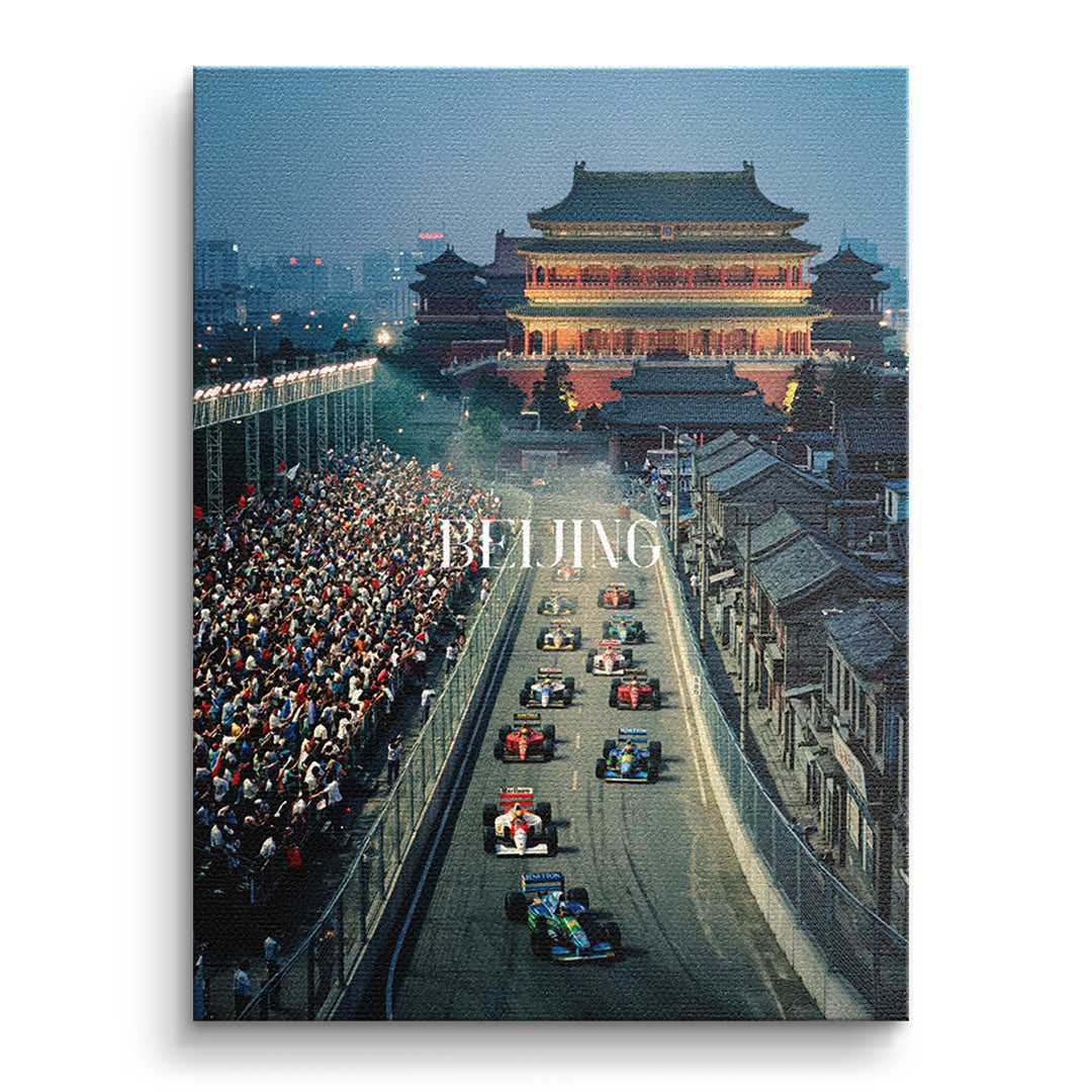Beijing F1 Leinwandbild – Ohne Rahmen