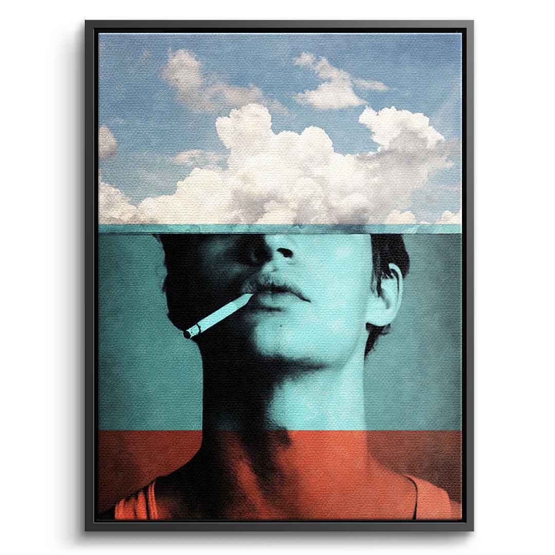 DOTCOMCANVAS® Four layers Leinwandbild – Vorderansicht silberner Rahmen