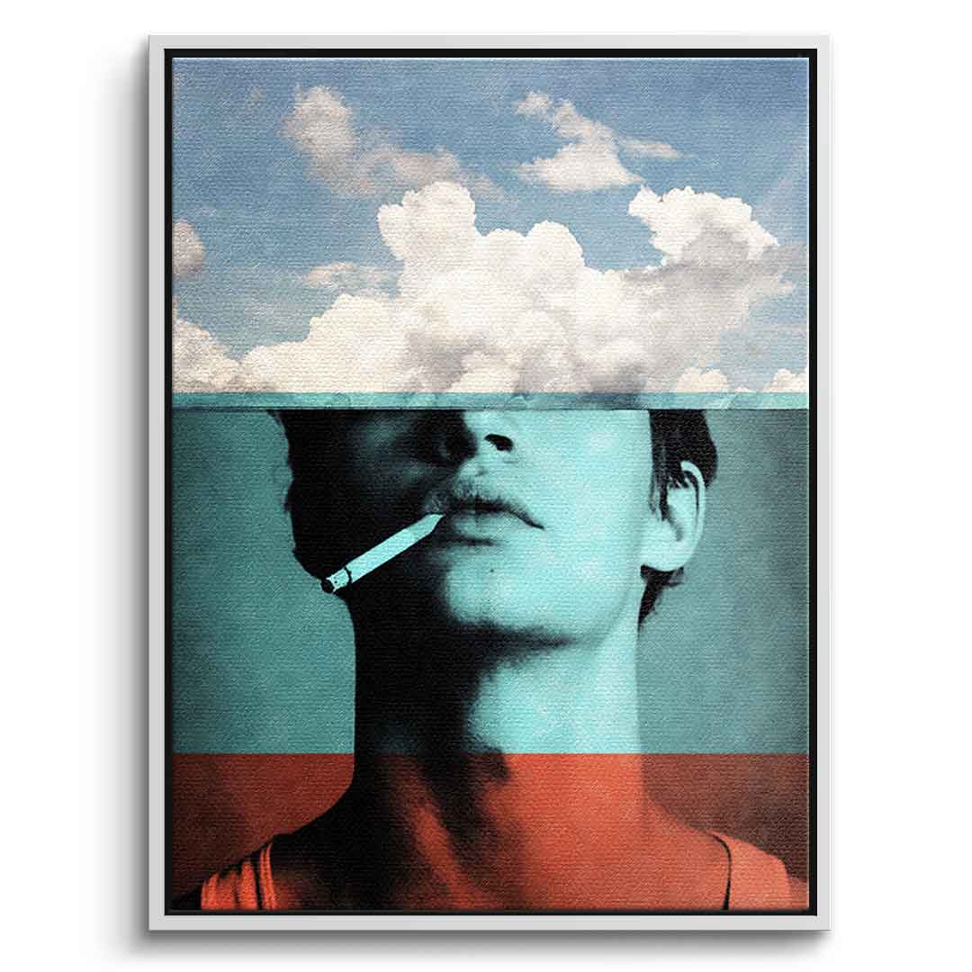 DOTCOMCANVAS® Four layers Leinwandbild – Vorderansicht weißer Rahmen