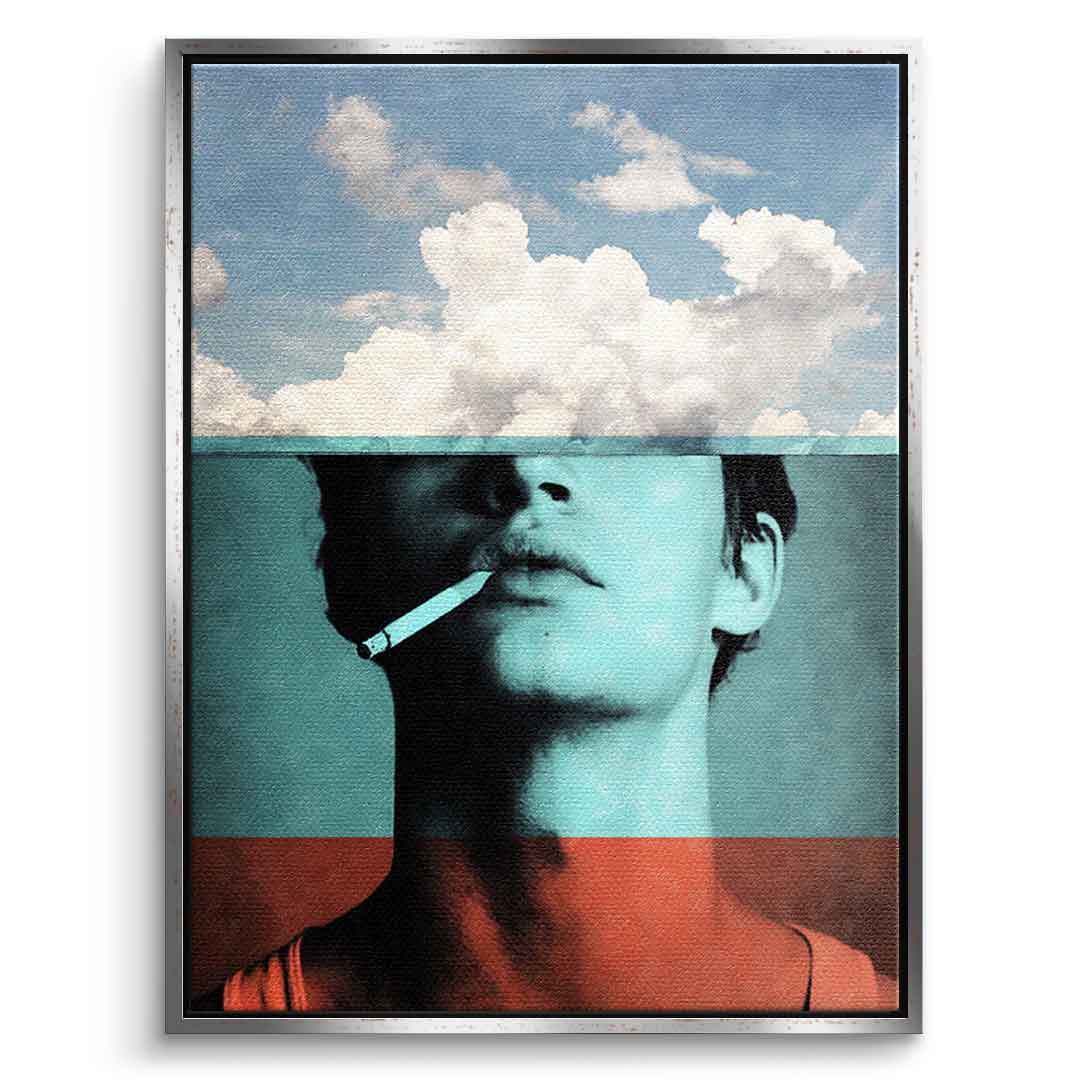 DOTCOMCANVAS® Four layers Leinwandbild – Vorderansicht schwarzer Rahmen