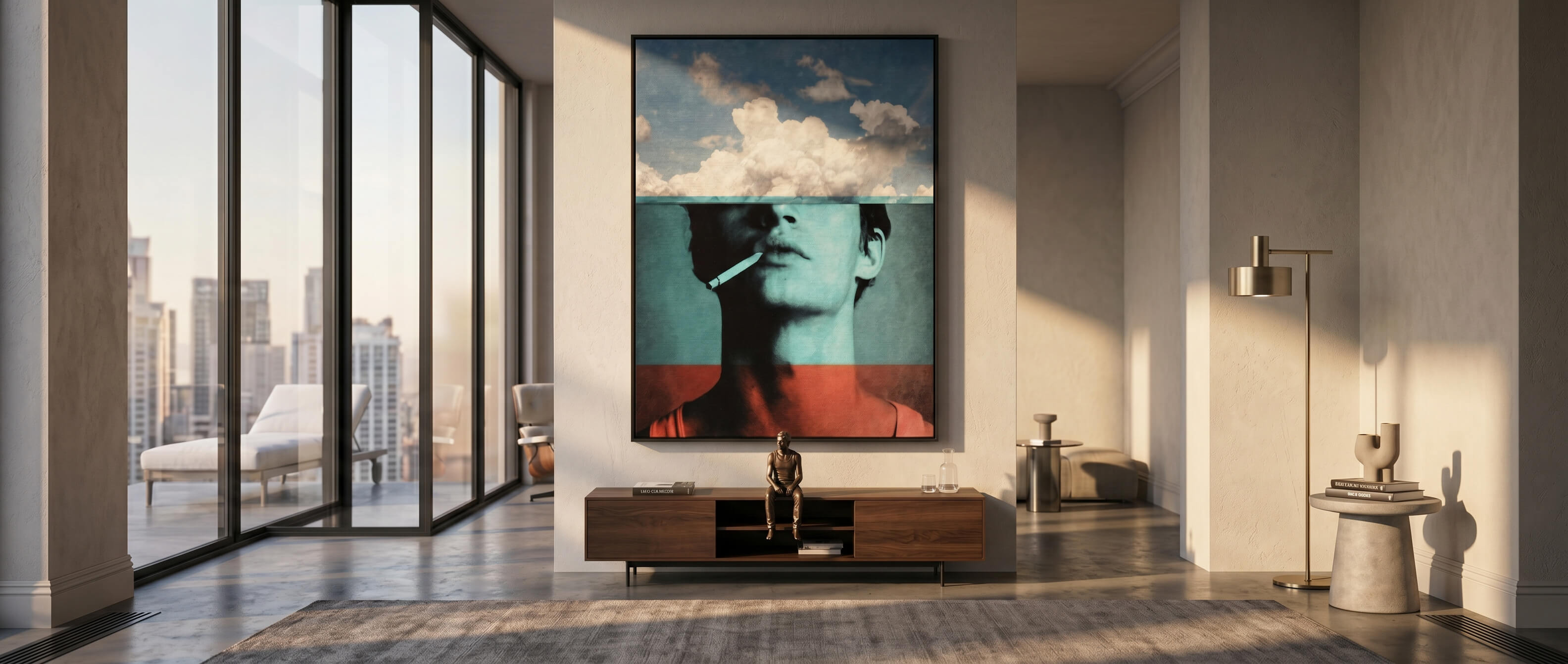 Four layers Leinwandbild Banner