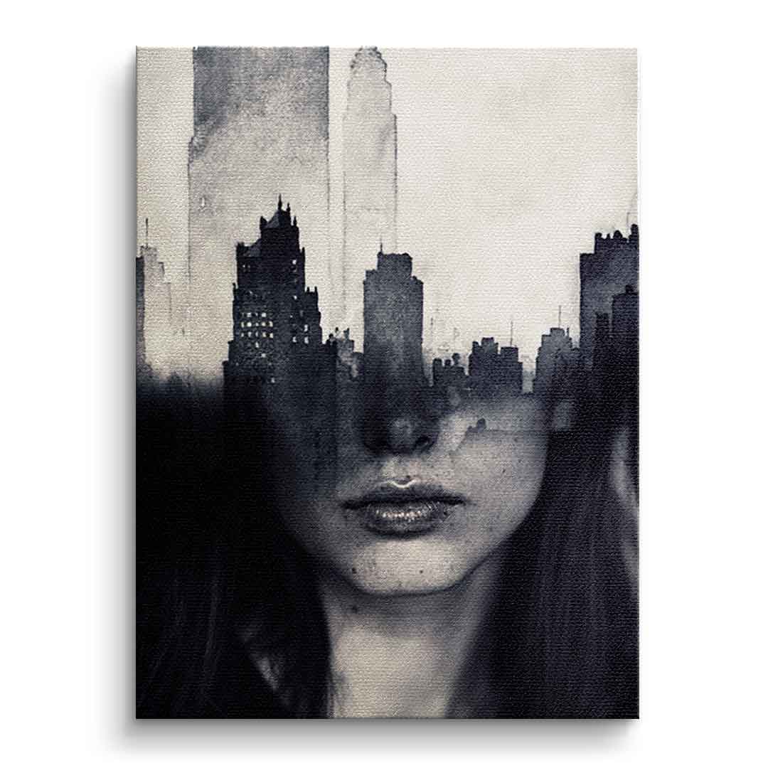 DOTCOMCANVAS® Mind game Leinwandbild – Vorderansicht ohne Rahmen