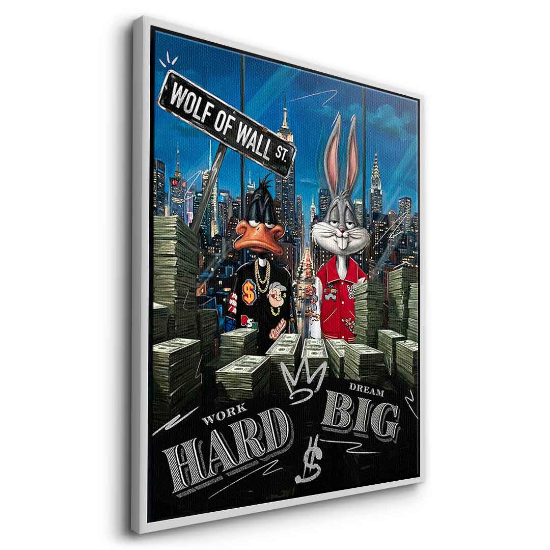 DOTCOMCANVAS® Me & My Bro Leinwandbild – Seitenansicht silberner Rahmen