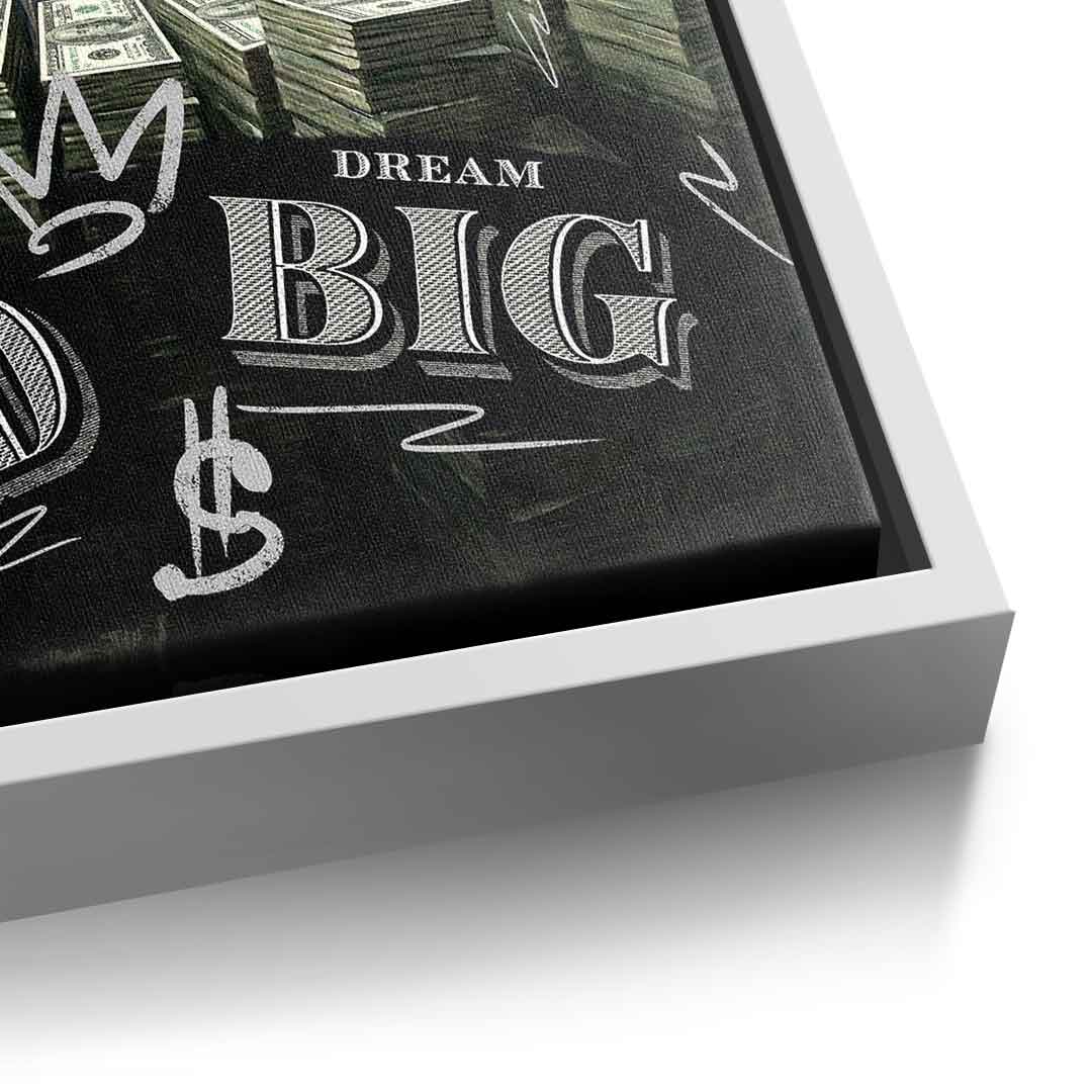 DOTCOMCANVAS® Me & My Bro Leinwandbild – Detailansicht weißer Rahmen