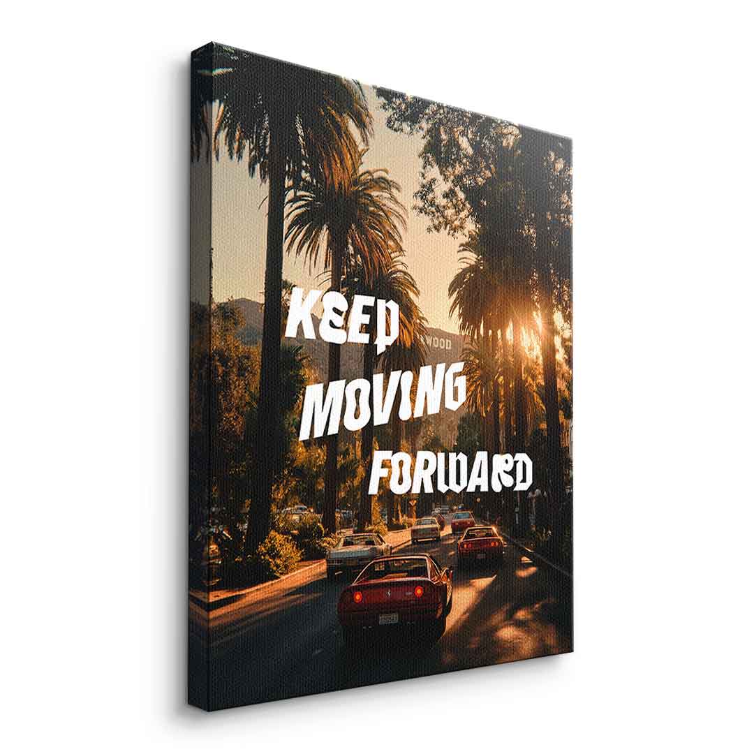 Keep moving forward Leinwandbild 15