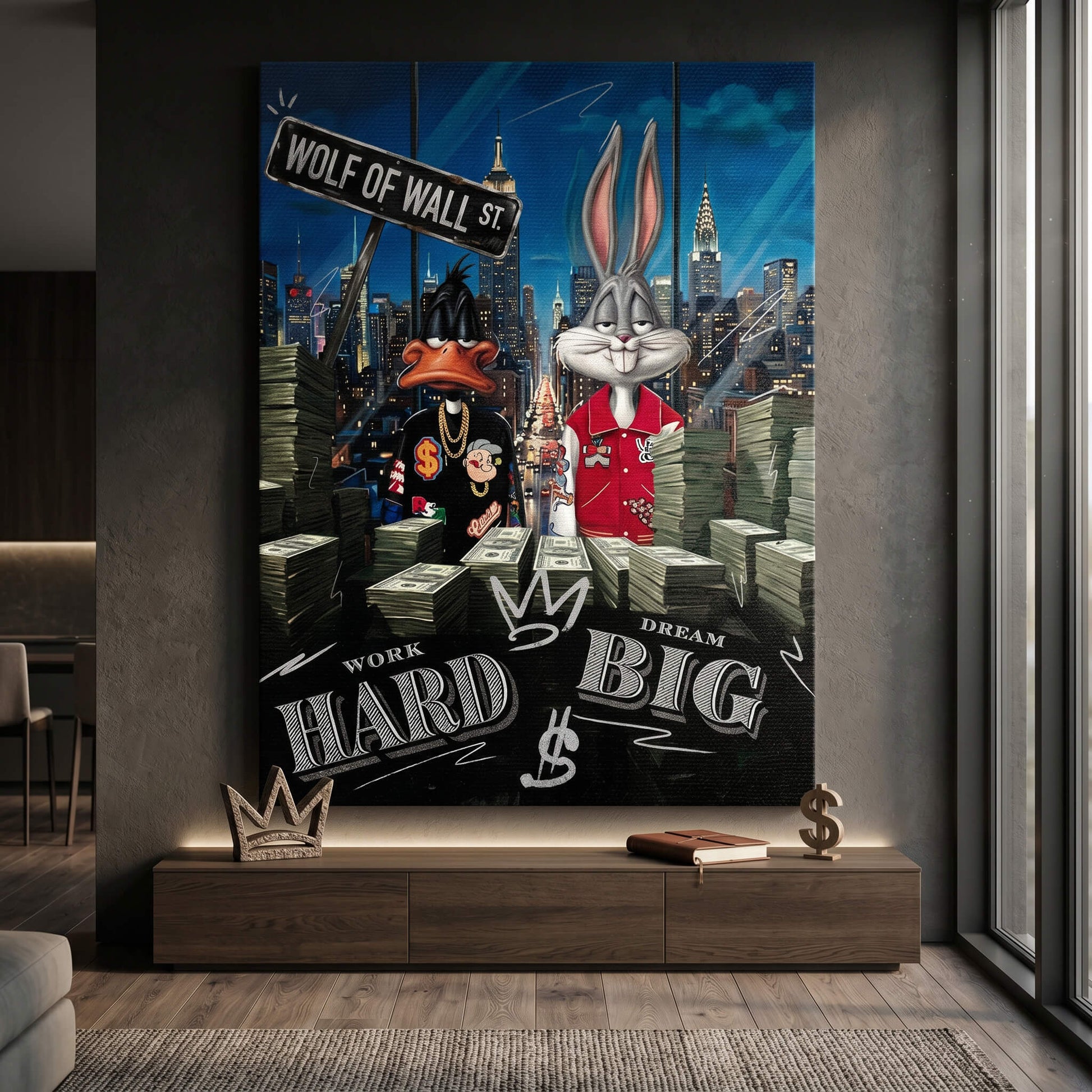 DOTCOMCANVAS® Me & My Bro Leinwandbild – im Raum