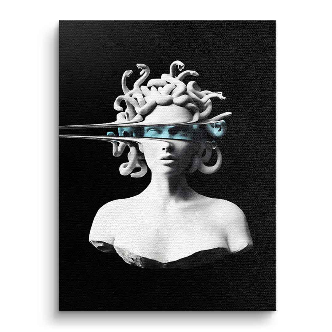 DOTCOMCANVAS® Portrait of Medusa Leinwandbild – Vorderansicht ohne Rahmen