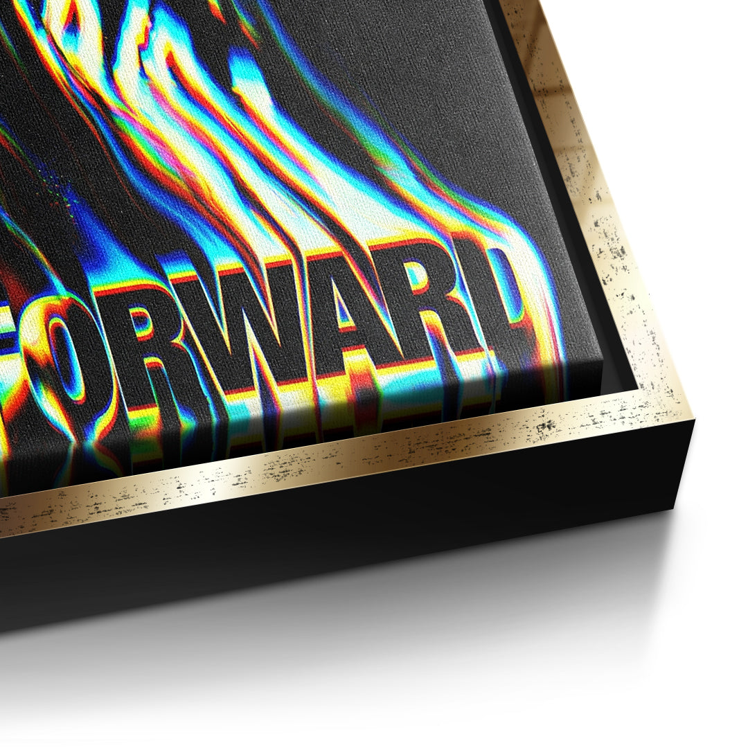 DOTCOMCANVAS Slow Process Leinwandbild Detailansicht Goldener Rahmen