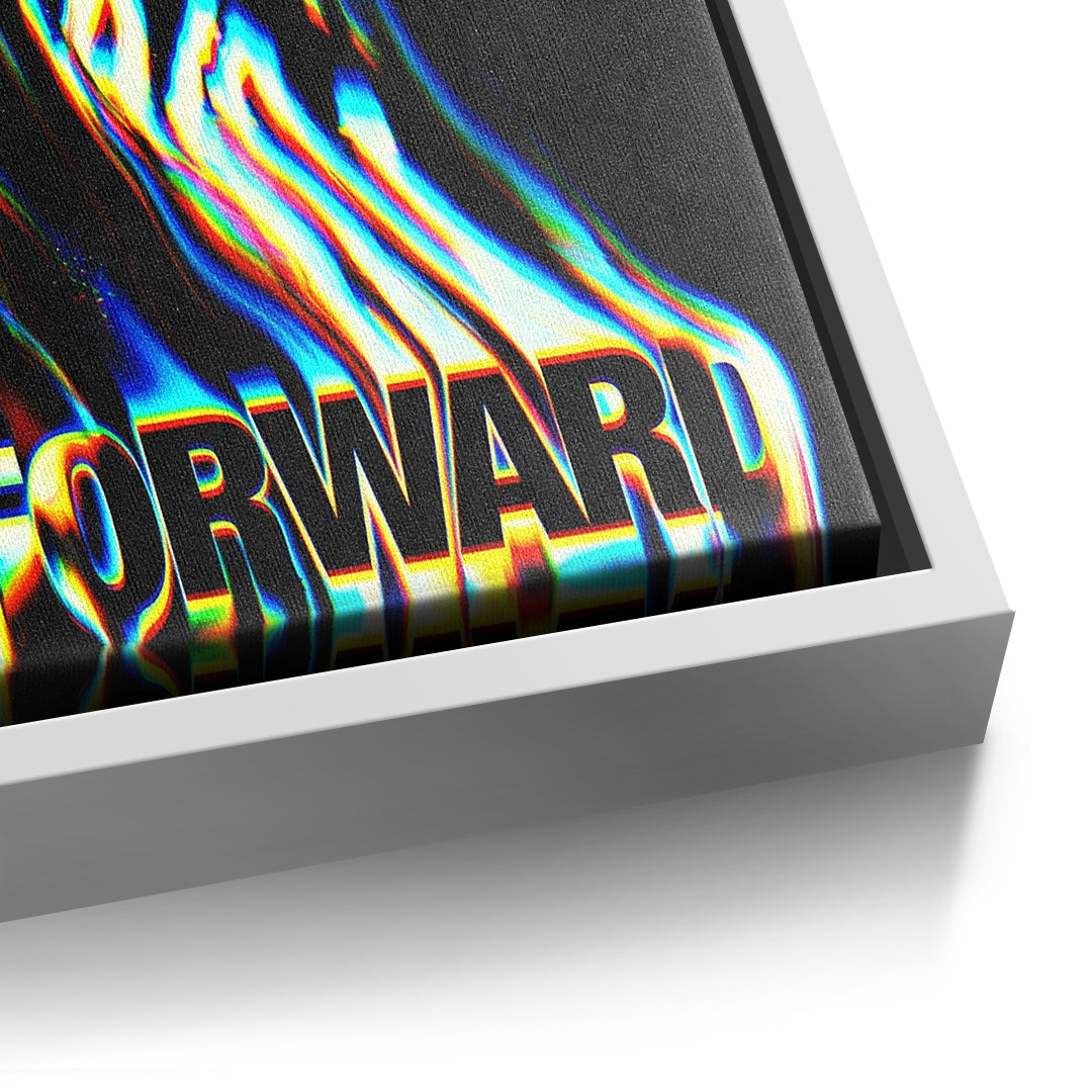 DOTCOMCANVAS Slow Process Leinwandbild Detailansicht Weißer Rahmen