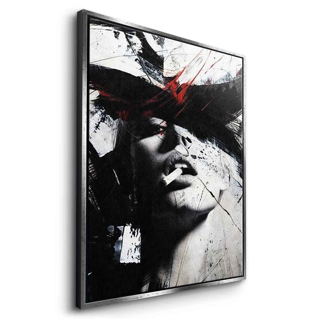 DOTCOMCANVAS® Abstract obsession Leinwandbild – Seitenansicht weißer Rahmen