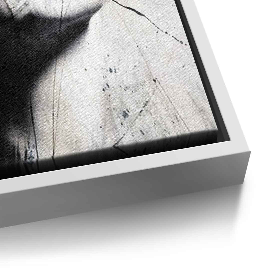 DOTCOMCANVAS® Abstract obsession Leinwandbild – Detailansicht weißer Rahmen