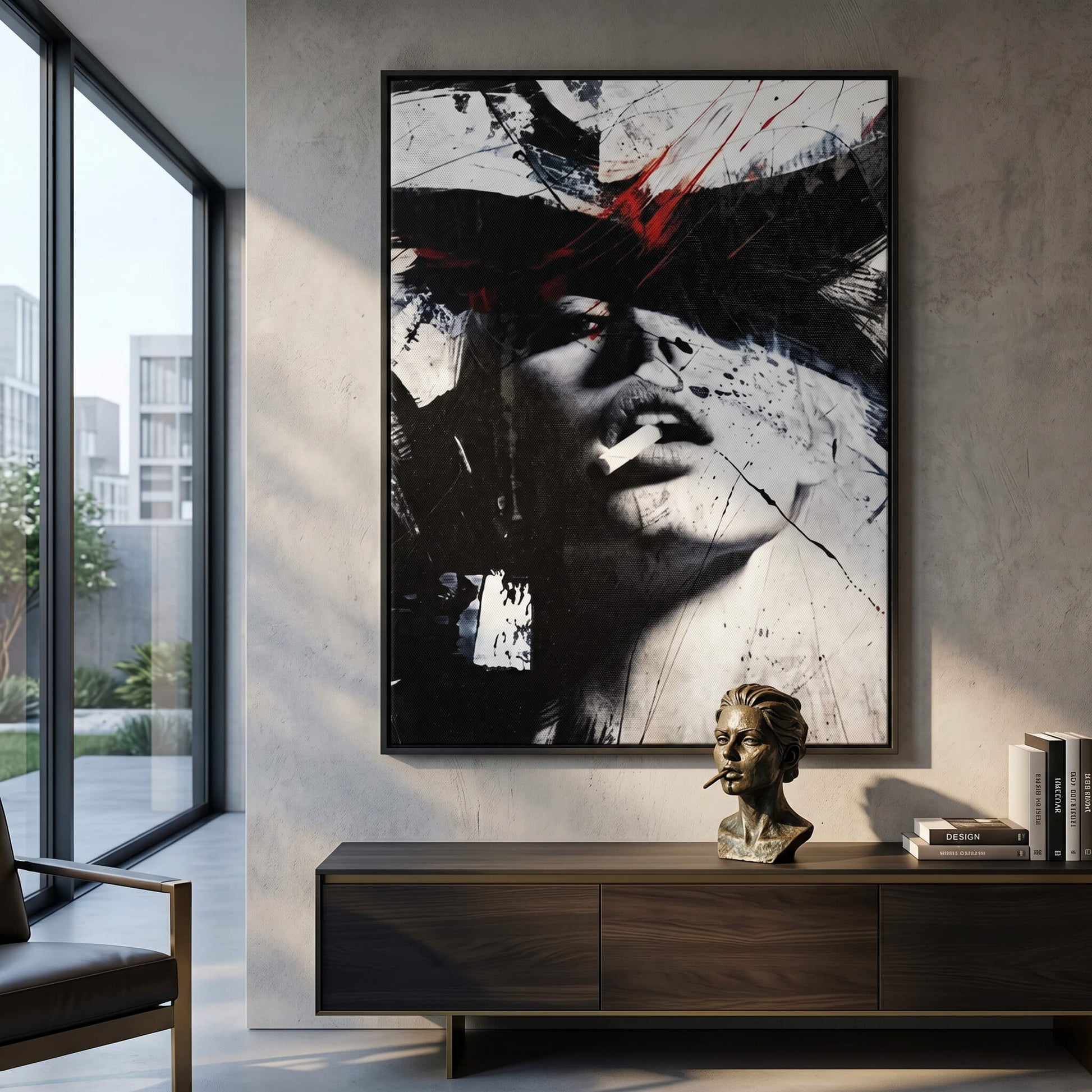 DOTCOMCANVAS® Abstract obsession Leinwandbild – im Raum
