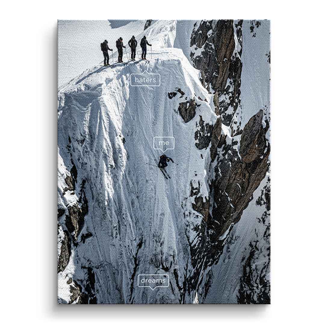 DOTCOMCANVAS Me & Dreams Leinwandbild – Frontansicht ohne Rahmen
