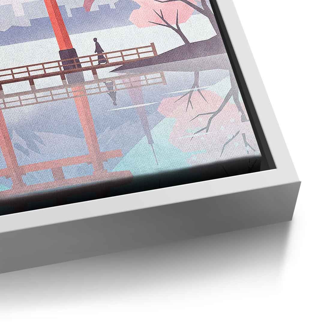DOTCOMCANVAS Tokyo Leinwandbild Detail weiss