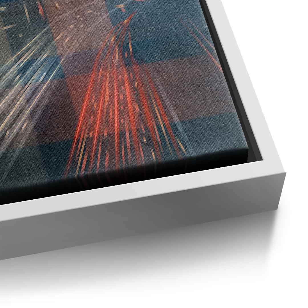 Night City with Speed - Leinwandbild Detail