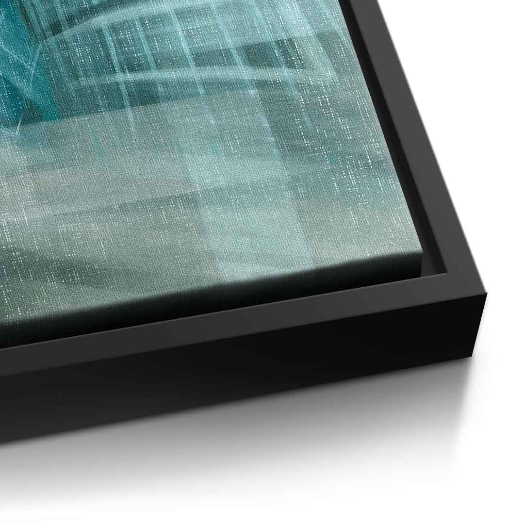 Shining City Pearl Glas - Leinwandbild Detail
