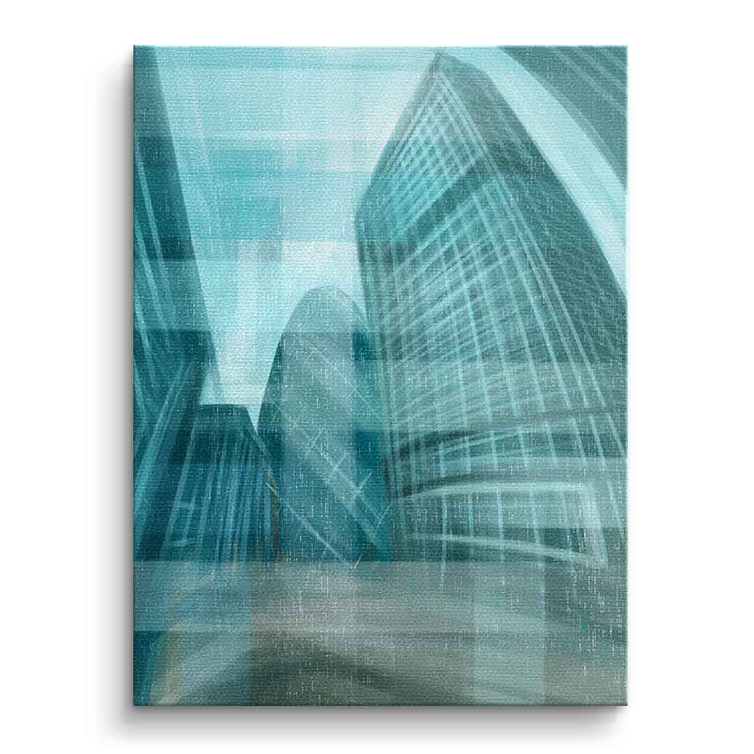 Shining City Pearl Glas - Leinwandbild