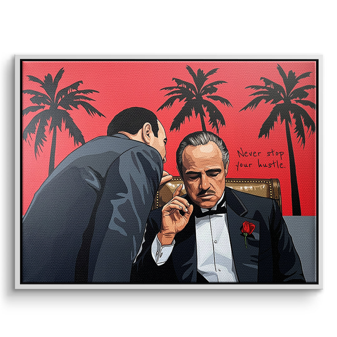 Leinwandbild mit weißem Rahmen — Frontansicht