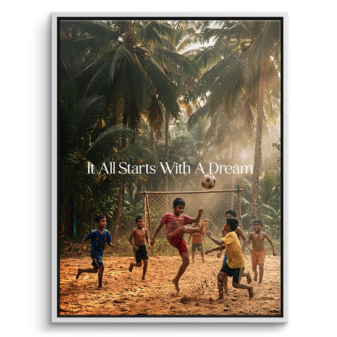 Dream Football Leinwand front wf